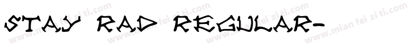Stay Rad Regular字体转换